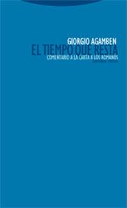 EL TIEMPO QUE RESTA | 9788481648348 | AGAMBEN, GIORGIO | Galatea Llibres | Librería online de Reus, Tarragona | Comprar libros en catalán y castellano online