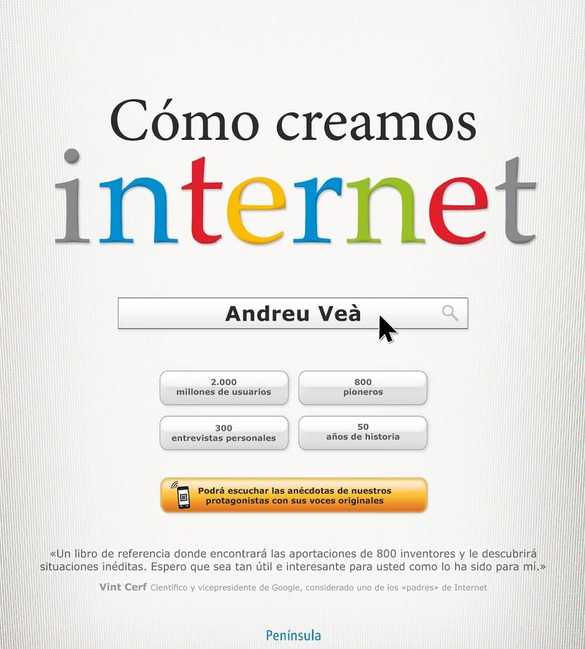 CÓMO CREAMOS INTERNET | 9788499422756 | VEA, ANDREU | Galatea Llibres | Llibreria online de Reus, Tarragona | Comprar llibres en català i castellà online