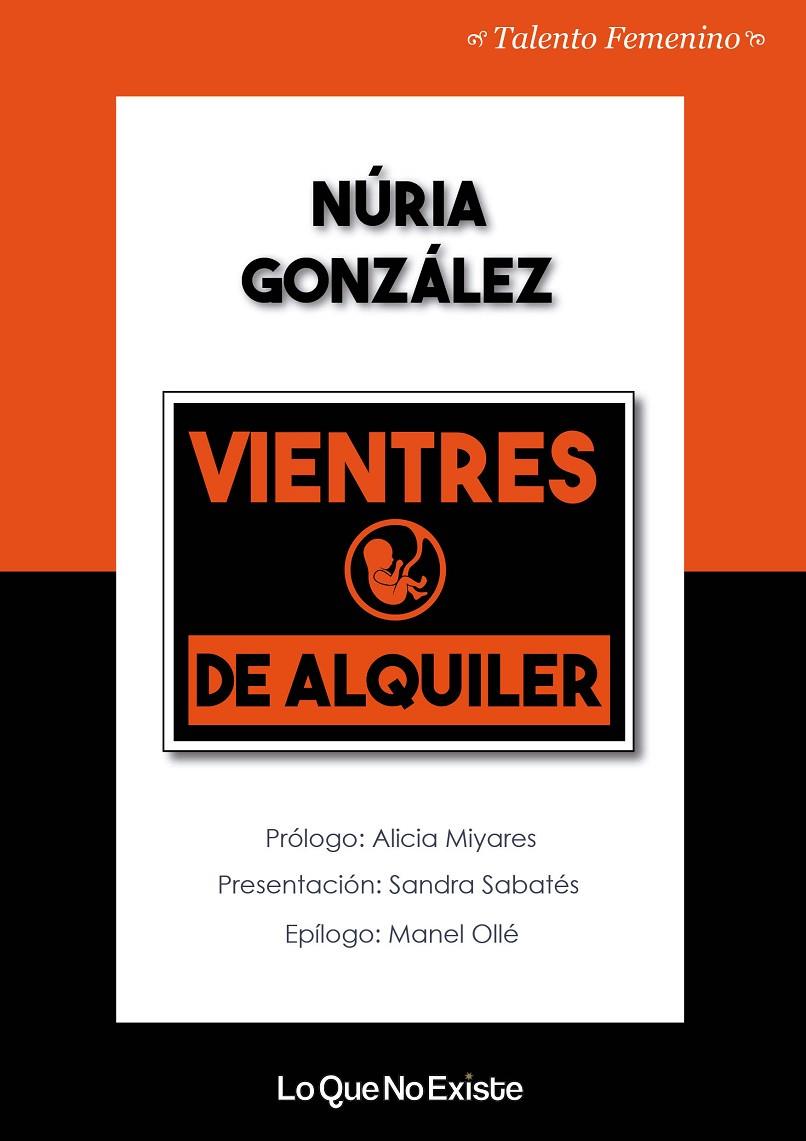 VIENTRES DE ALQUILER | 9788494930133 | GONZALEZ, NURIA | Galatea Llibres | Librería online de Reus, Tarragona | Comprar libros en catalán y castellano online