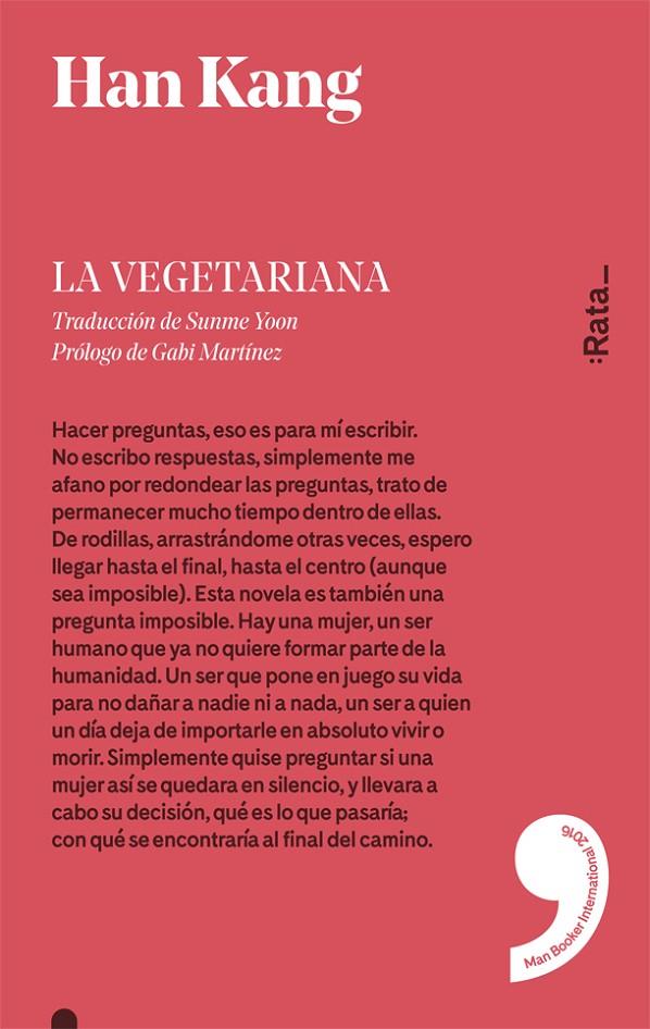 LA VEGETARIANA | 9788416738137 | KANG, HAN | Galatea Llibres | Llibreria online de Reus, Tarragona | Comprar llibres en català i castellà online