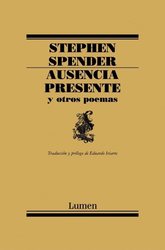 AUSENCIA PRESENTE | 9788426416155 | SPENDER, STEPHEN | Galatea Llibres | Llibreria online de Reus, Tarragona | Comprar llibres en català i castellà online