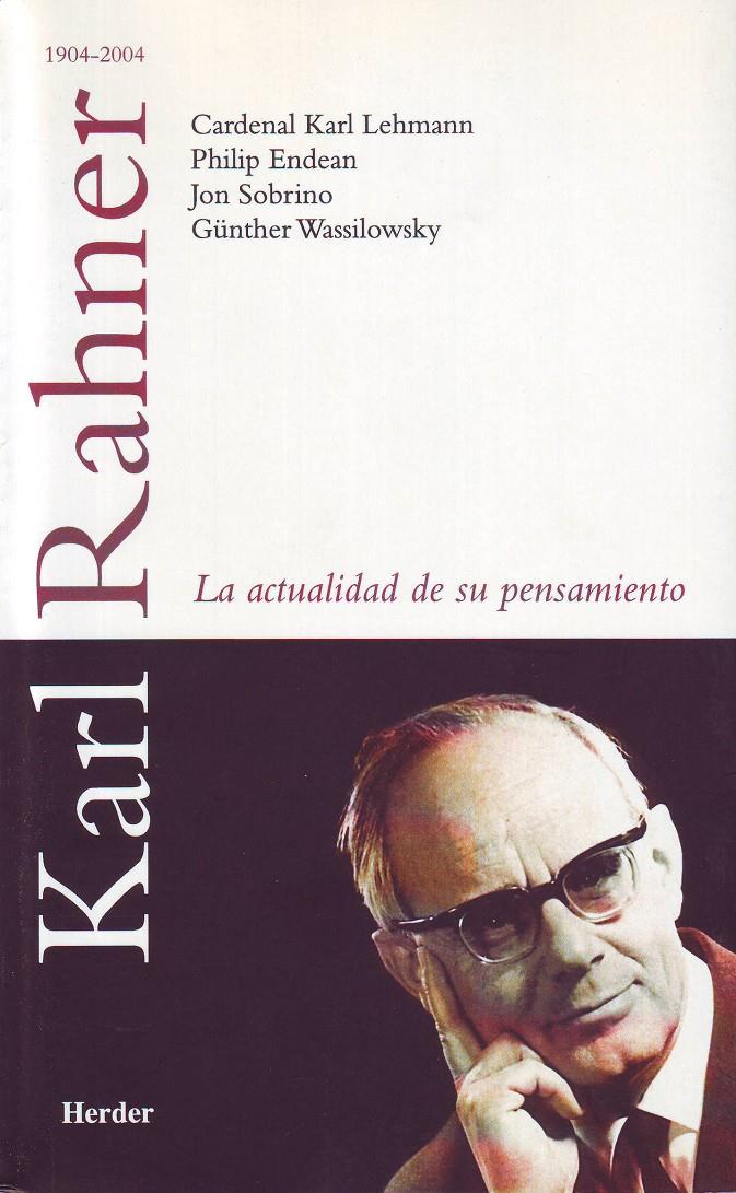 KARL RAHNER, 1904-2004 | 9788425423703 | VV.AA | Galatea Llibres | Llibreria online de Reus, Tarragona | Comprar llibres en català i castellà online