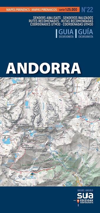 ANDORRA MAPA EXCURSIONISTA 1:25000 | 9788482168838 | ANGULO DORD, MIGUEL | Galatea Llibres | Llibreria online de Reus, Tarragona | Comprar llibres en català i castellà online