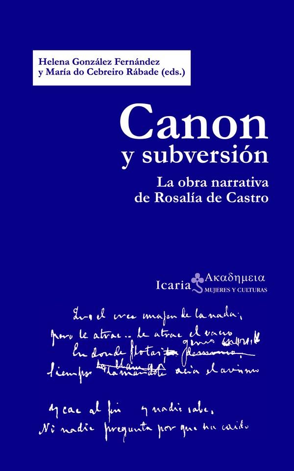 CANON Y SUBVERSIÓN | 9788498884647 | GONZALEZ FERNANDEZ, HELENA | Galatea Llibres | Llibreria online de Reus, Tarragona | Comprar llibres en català i castellà online