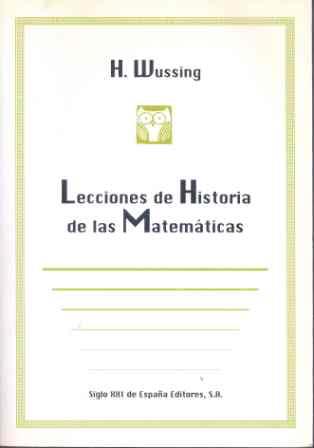 LECCIONES DE HISTORIA DE LAS MATEMATICAS | 9788432309663 | WUSSING, H. | Galatea Llibres | Llibreria online de Reus, Tarragona | Comprar llibres en català i castellà online