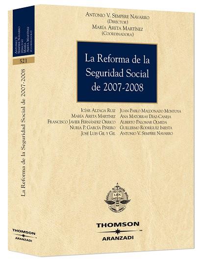 REFORMA DE LA SEGURIDAD SOCIAL, LA | 9788483556429 | SEMPERE NAVARRO, ANTONIO | Galatea Llibres | Llibreria online de Reus, Tarragona | Comprar llibres en català i castellà online