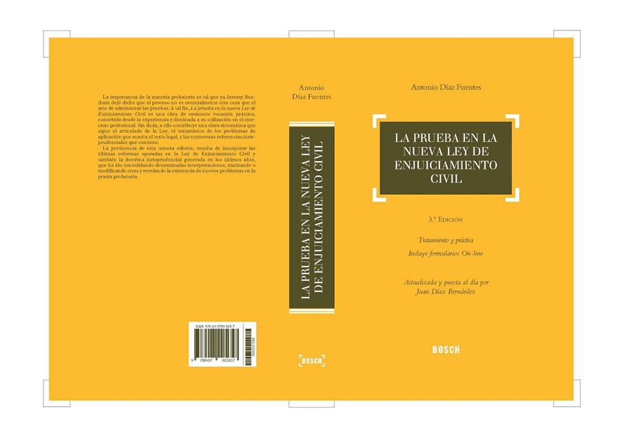 LA PRUEBA EN LA LEY DE ENJUICIAMIENTO CIVIL (3.ª EDICIÓN) | 9788497905657 | DÍAZ FUENTES, ANTONIO | Galatea Llibres | Llibreria online de Reus, Tarragona | Comprar llibres en català i castellà online