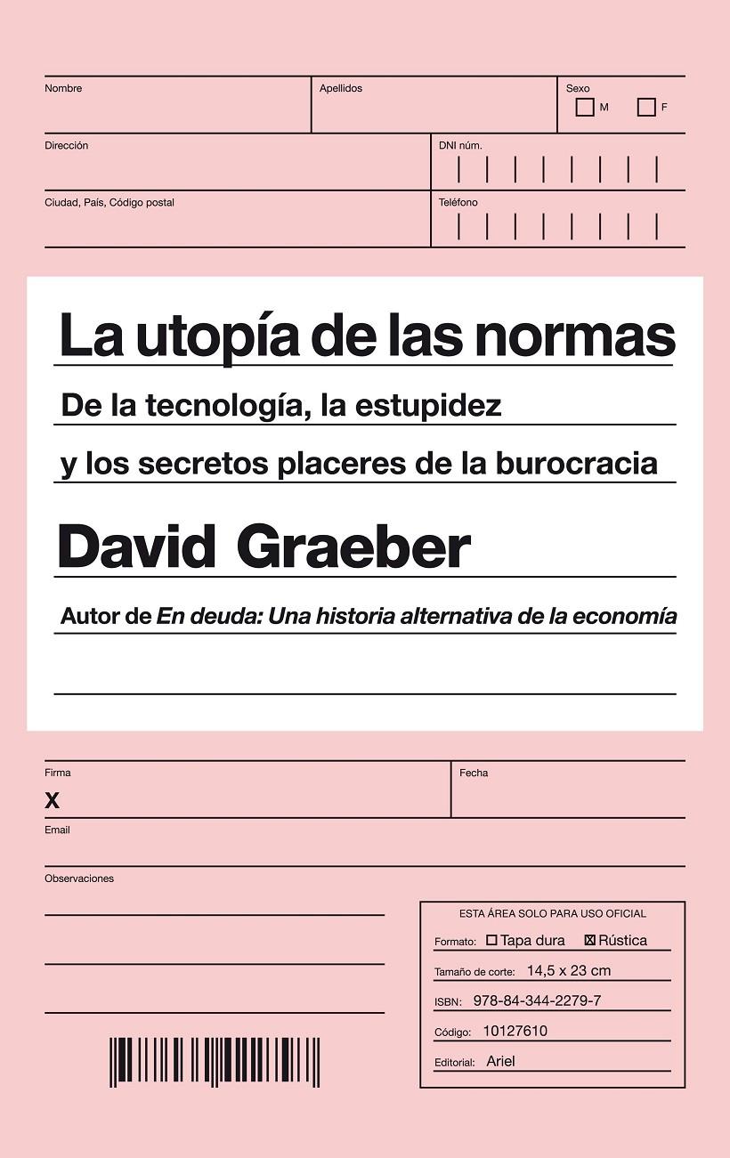 LA UTOPÍA DE LAS NORMAS | 9788434422797 | GRAEBER, DAVID | Galatea Llibres | Llibreria online de Reus, Tarragona | Comprar llibres en català i castellà online