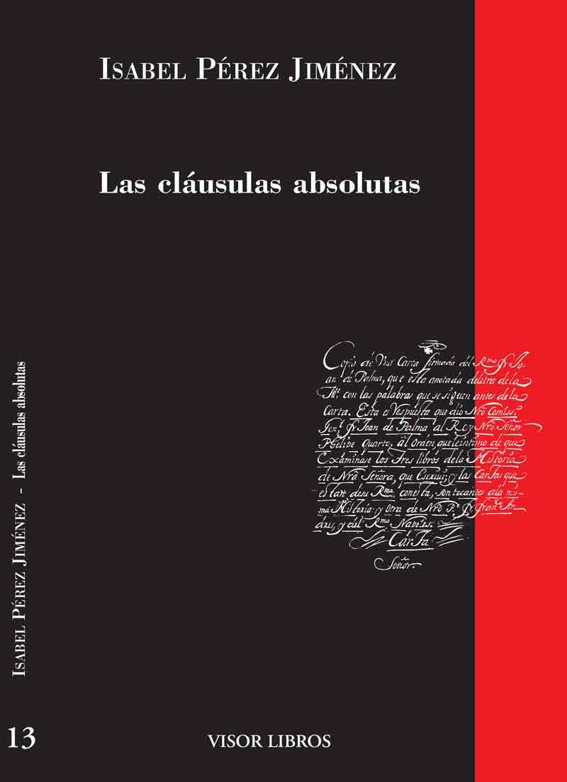 CLAUSULAS ABSOLUTAS, LAS | 9788475228259 | PEREZ JIMENEZ, ISABEL | Galatea Llibres | Llibreria online de Reus, Tarragona | Comprar llibres en català i castellà online