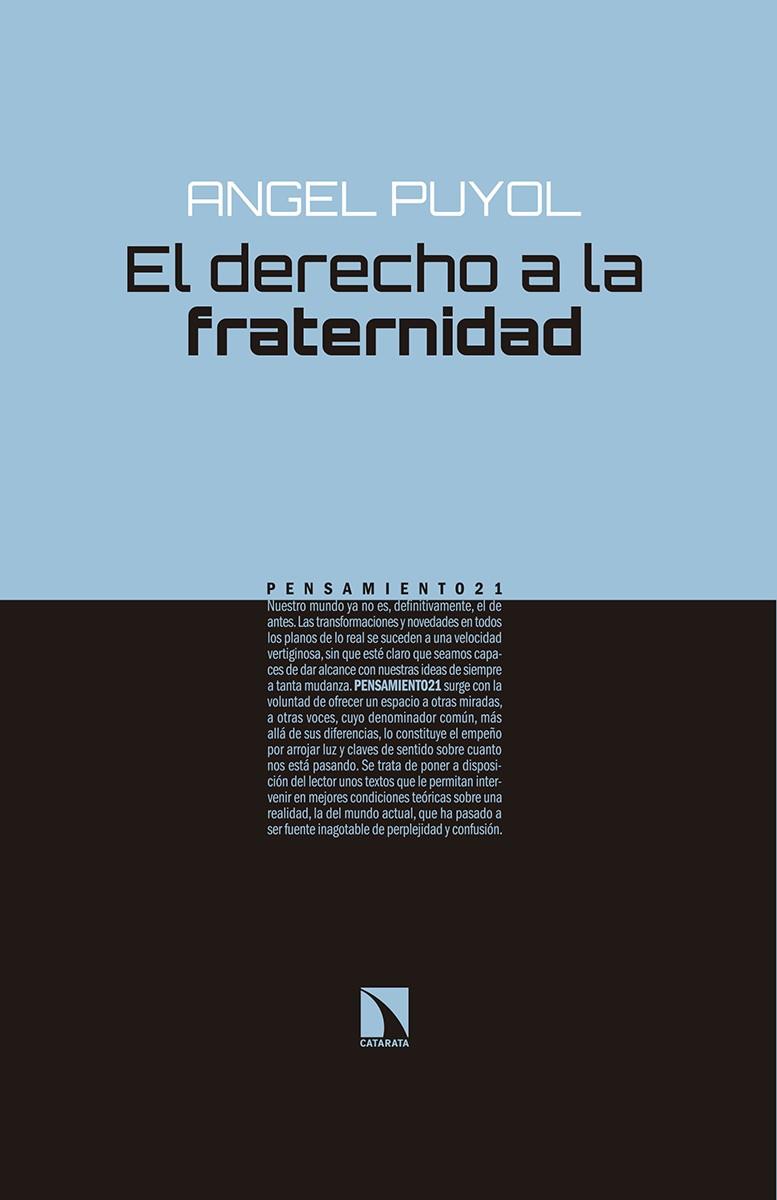 EL DERECHO A LA FRATERNIDAD | 9788490972700 | PUYOL GONZALEZ, ANGEL | Galatea Llibres | Llibreria online de Reus, Tarragona | Comprar llibres en català i castellà online