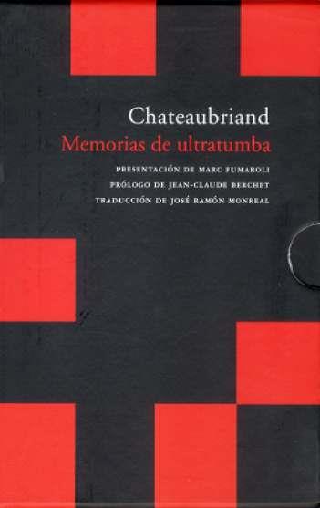 MEMORIAS DE ULTRATUMBA (4 VOLS.) | 9788496489325 | CHATEAUBRIAND | Galatea Llibres | Llibreria online de Reus, Tarragona | Comprar llibres en català i castellà online