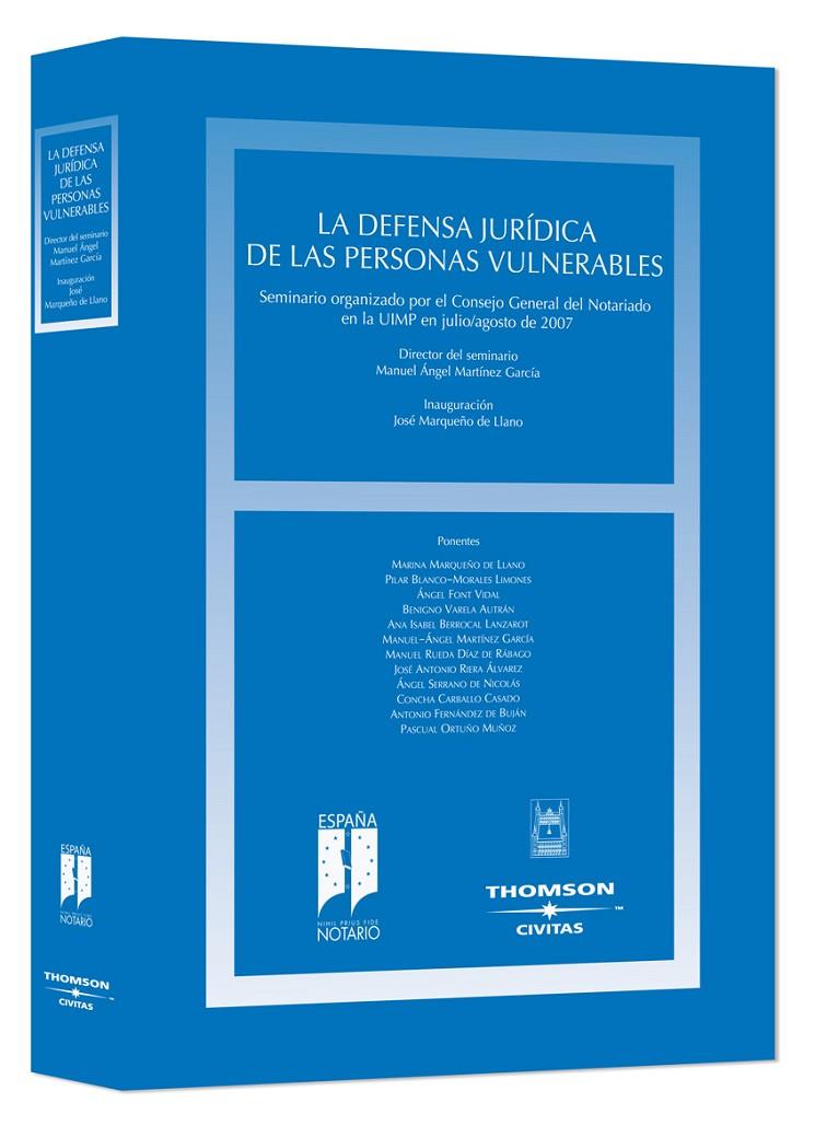 DEFENSA JURIDICA DE LAS PERSONAS VULNERABLES, LA | 9788447029648 | VVAA | Galatea Llibres | Llibreria online de Reus, Tarragona | Comprar llibres en català i castellà online