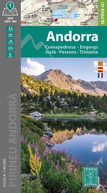 ANDORRA MAPA 1:40.000 | 9788470111235 | Galatea Llibres | Llibreria online de Reus, Tarragona | Comprar llibres en català i castellà online