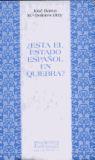 ESTA EL ESTADO ESPAÑOL EN QUIEBRA? | 9788474903676 | BAREA, JOSE | Galatea Llibres | Llibreria online de Reus, Tarragona | Comprar llibres en català i castellà online