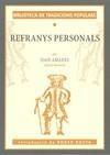 REFRANYS PERSONALS | 9788496294516 | AMADES, JOAN | Galatea Llibres | Llibreria online de Reus, Tarragona | Comprar llibres en català i castellà online