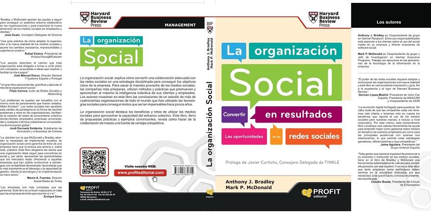 ORGANIZACIÓN SOCIAL, LA | 9788415330714 | BRADLEY, ANTHONY/P. MCDONALD, MARK | Galatea Llibres | Llibreria online de Reus, Tarragona | Comprar llibres en català i castellà online