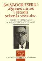 SALVADOR ESPRIU ALGUNES CARTES I ESTUDIS SOBRE LA | 9788478266531 | ESPRIU, SALVADOR | Galatea Llibres | Llibreria online de Reus, Tarragona | Comprar llibres en català i castellà online