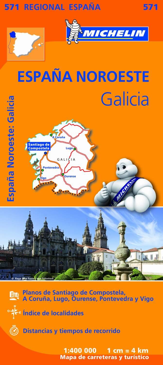 GALICIA MAPA REGIONAL -NOVA EDICIO- 1:400 000 MICHELIN | 9782067184107 | VARIOS AUTORES | Galatea Llibres | Llibreria online de Reus, Tarragona | Comprar llibres en català i castellà online