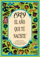 1929 EL AÑO QUE TU NACISTE | 9788488907660 | COLLADO BASCOMPTE, ROSA (1950- ) | Galatea Llibres | Llibreria online de Reus, Tarragona | Comprar llibres en català i castellà online
