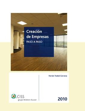 CREACION DE EMPRESAS PASO A PASO 2010 1ª EDICION | 9788499541877 | TODOLI CERVERA, FERRAN | Galatea Llibres | Llibreria online de Reus, Tarragona | Comprar llibres en català i castellà online