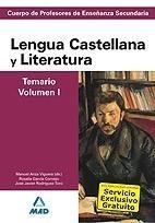 LENGUA CASTELLANA Y LITERATURA TEMARIO VOL.1 PROF SECUNDARIA | 9788466583480 | AA.VV. | Galatea Llibres | Llibreria online de Reus, Tarragona | Comprar llibres en català i castellà online