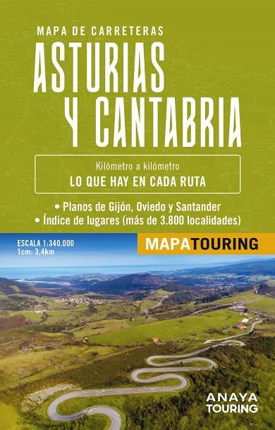 MAPA DE CARRETERAS ASTURIAS Y CANTABRIA ESCALA 1:340.000 | 9788491588597 | Galatea Llibres | Librería online de Reus, Tarragona | Comprar libros en catalán y castellano online