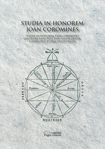 STUDIA IN HONOREM JOAN COROMINES | 9788497795166 | VARIOS AUTORES | Galatea Llibres | Llibreria online de Reus, Tarragona | Comprar llibres en català i castellà online