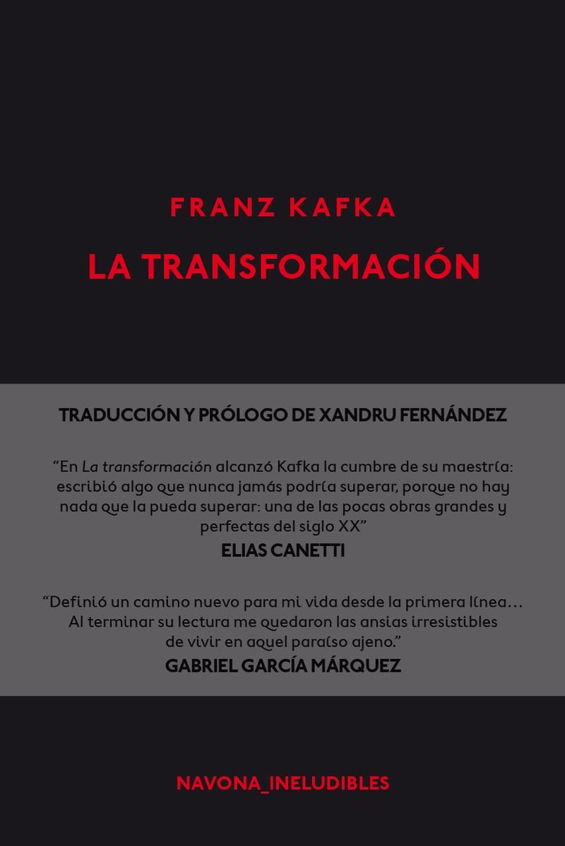 LA TRANSFORMACIóN | 9788417181048 | KAFKA, FRANZ | Galatea Llibres | Llibreria online de Reus, Tarragona | Comprar llibres en català i castellà online