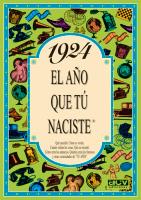 1924 EL AÑO QUE TU NACISTE | 9788488907615 | COLLADO BASCOMPTE, ROSA (1950- ) | Galatea Llibres | Llibreria online de Reus, Tarragona | Comprar llibres en català i castellà online