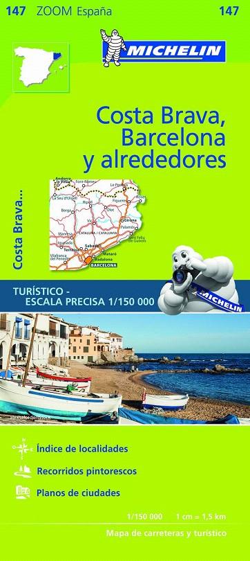 MAPA ZOOM BARCELONA Y ALREDEDORES, COSTA BRAVA | 9782067218192 | MICHELIN | Galatea Llibres | Llibreria online de Reus, Tarragona | Comprar llibres en català i castellà online