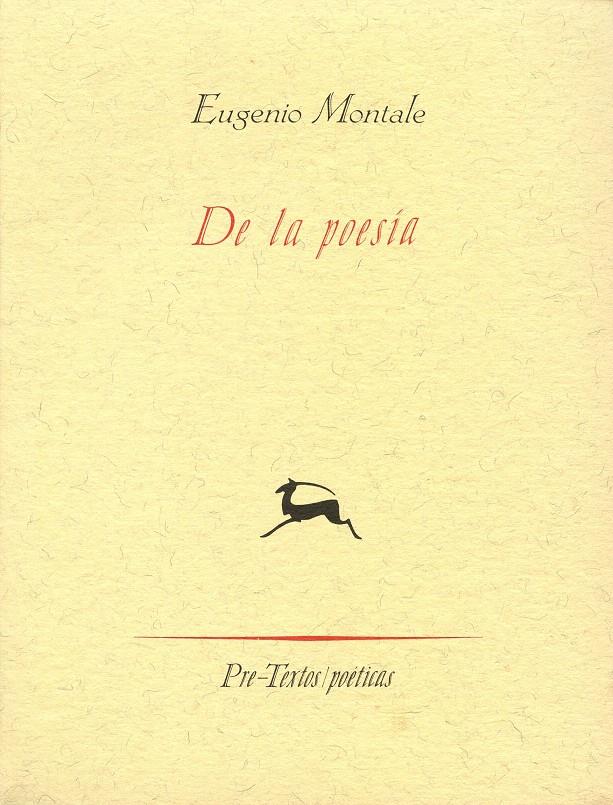 DE LA POESIA | 9788481910315 | MONTALE, EUGENIO | Galatea Llibres | Llibreria online de Reus, Tarragona | Comprar llibres en català i castellà online