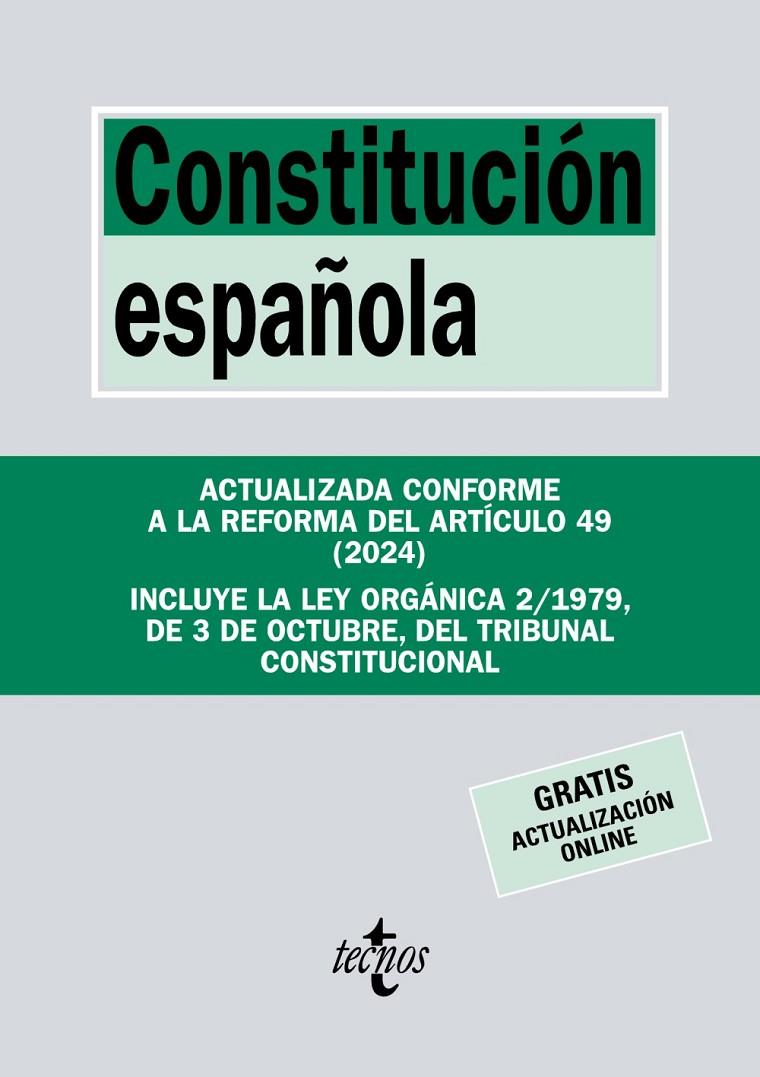 CONSTITUCIÓN ESPAÑOLA 2024 | 9788430990399 | Galatea Llibres | Llibreria online de Reus, Tarragona | Comprar llibres en català i castellà online