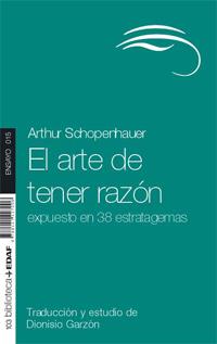 ARTE DE TENER RAZON | 9788441427006 | SCHOPENHAUER, ARTHUR | Galatea Llibres | Librería online de Reus, Tarragona | Comprar libros en catalán y castellano online