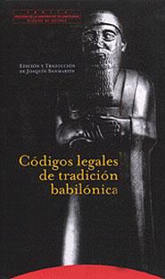 CODIGOS LEGALES DE TRADICION BABILONICA | 9788481643169 | SANMARTIN, JOAQUIN | Galatea Llibres | Librería online de Reus, Tarragona | Comprar libros en catalán y castellano online