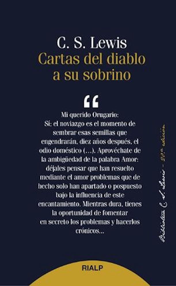 CARTAS DEL DIABLO A SU SOBRINO | 9788432147357 | LEWIS, CLIVE STAPLES | Galatea Llibres | Llibreria online de Reus, Tarragona | Comprar llibres en català i castellà online