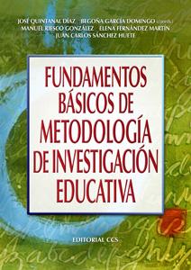 FUNDAMENTOS BÁSICOS DE METODOLOGÍA DE INVESTIGACIÓN EDUCATIVA | 9788498427417 | VV.AA | Galatea Llibres | Librería online de Reus, Tarragona | Comprar libros en catalán y castellano online