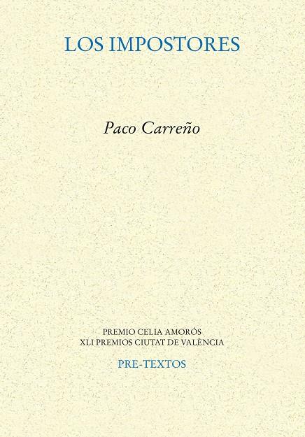 LOS IMPOSTORES | 9788410309012 | CARREÑO ESPINOSA, PACO | Galatea Llibres | Llibreria online de Reus, Tarragona | Comprar llibres en català i castellà online