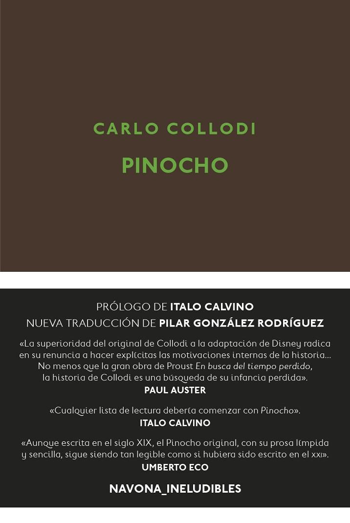 PINOCHO | 9788417978327 | COLLODI, CARLO | Galatea Llibres | Llibreria online de Reus, Tarragona | Comprar llibres en català i castellà online