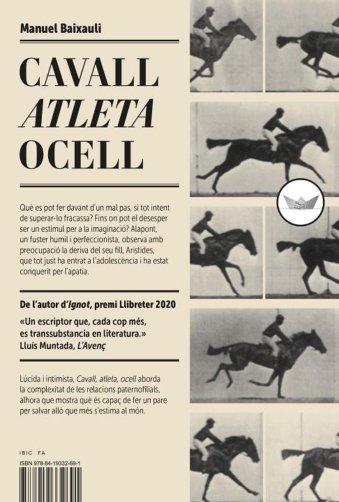 CAVALL, ATLETA, OCELL | 9788419332691 | BAIXAULI, MANUEL | Galatea Llibres | Llibreria online de Reus, Tarragona | Comprar llibres en català i castellà online