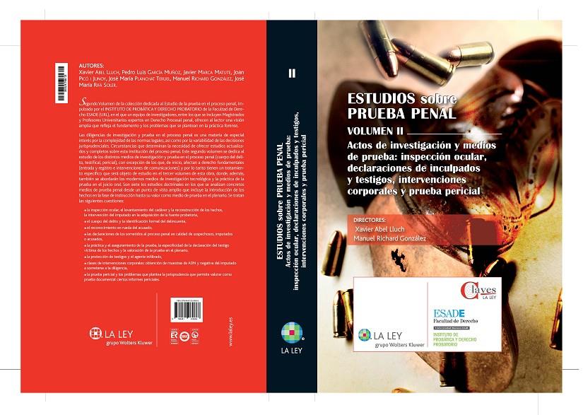 ESTUDIOS SOBRE LA PRUEBA PENAL. VOLUMEN II | 9788481269666 | ABEL LLUCH, XABIER | Galatea Llibres | Llibreria online de Reus, Tarragona | Comprar llibres en català i castellà online