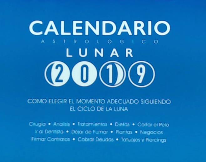 CALENDARIO ASTROLOGICO LUNAR 2019 | 9788409039807 | SERRANO, MARIA JOSÉ | Galatea Llibres | Llibreria online de Reus, Tarragona | Comprar llibres en català i castellà online