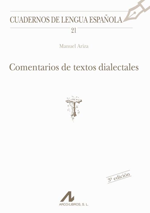 COMENTARIOS DE TEXTOS DIALECTALES | 9788476351635 | ARIZA,MANUEL | Galatea Llibres | Llibreria online de Reus, Tarragona | Comprar llibres en català i castellà online