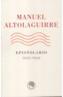 EPISTOLARIO, 1925-1959 | 9788495078421 | ALTOLAGUIRRE, MANUEL (1905-1959) | Galatea Llibres | Llibreria online de Reus, Tarragona | Comprar llibres en català i castellà online