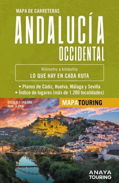 MAPA DE CARRETERAS DE ANDALUCÍA OCCIDENTAL ESCALA 1:340.000 | 9788491588580 | Galatea Llibres | Llibreria online de Reus, Tarragona | Comprar llibres en català i castellà online