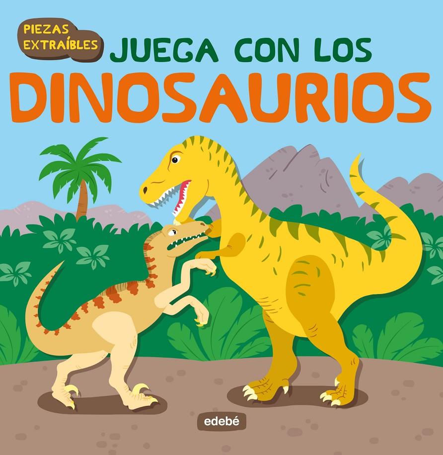 JUEGA CON LOS DINOSAURIOS: LIBRO CON PIEZAS DE CARTÓN EXTRAÍBLES | 9788468325361 | Galatea Llibres | Llibreria online de Reus, Tarragona | Comprar llibres en català i castellà online