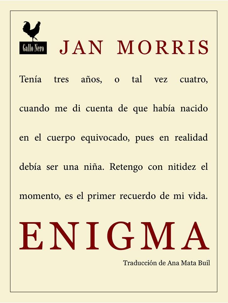 ENIGMA | 9788419168047 | MORRIS, JAN | Galatea Llibres | Llibreria online de Reus, Tarragona | Comprar llibres en català i castellà online