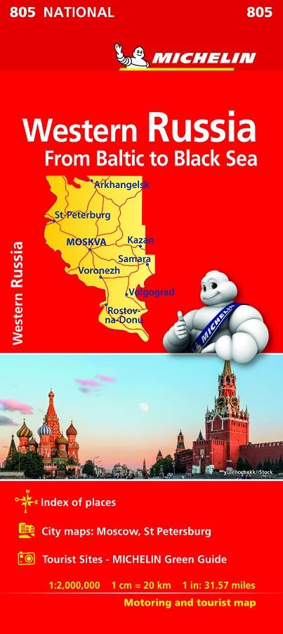 RUSIA OESTE - WESTERN RUSSIA MAPA 805 1:2.000.000 | 9782067233300 | Galatea Llibres | Llibreria online de Reus, Tarragona | Comprar llibres en català i castellà online