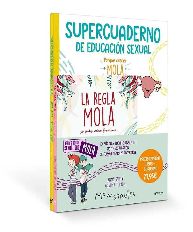 PACK APRENDE CON MENSTRUITA (LA REGLA MOLA + SUPERCUADERNO DE EDUCACIÓN SEXUAL) | 9788419975041 | SALVIA, ANNA | Galatea Llibres | Llibreria online de Reus, Tarragona | Comprar llibres en català i castellà online