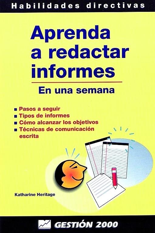 APRENDA A REDACTAR INFORMES | 9788480886581 | HERITAGE, KATHARINE | Galatea Llibres | Librería online de Reus, Tarragona | Comprar libros en catalán y castellano online