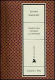 RARA INVENCION. ESTUDIOS SOBR CERVANTES | 9788484321774 | RILEY, EDWARD C. | Galatea Llibres | Llibreria online de Reus, Tarragona | Comprar llibres en català i castellà online